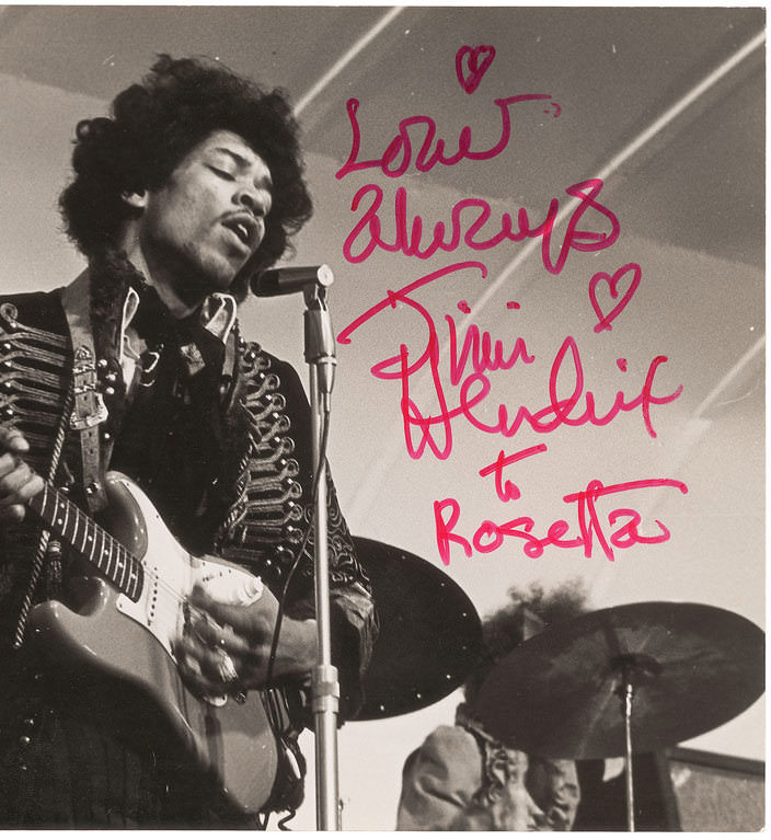 Jimi Hendrix signed photo autograph music memorabilia RR Auction