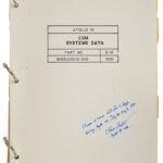 Dave Scott's Apollo 15 lunar orbit-flown CSM systems data book, sold by RR Auction