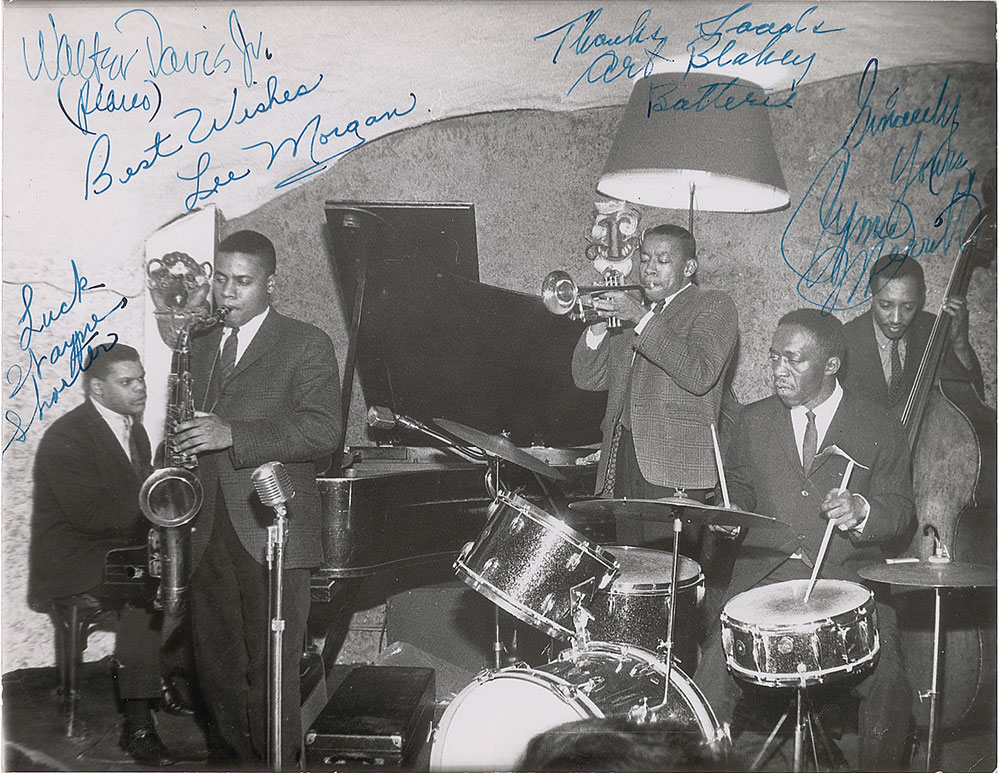 The Jazz Messengers vintage photo signed by the band RR Auction