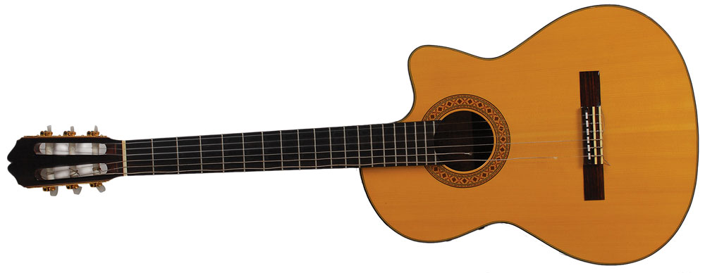 Carlos Santana’s stage and studio-used acoustic guitar RR Auction