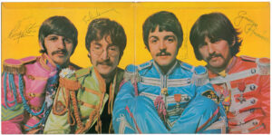 Sgt. Pepper’s Lonely Hearts Club Band album, fully signed by The Beatles John Lennon Paul McCartney George Harrison Ringo Starr autographs signatures RR Auction