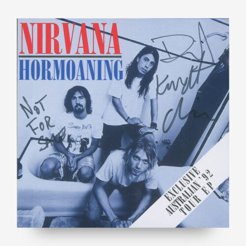 Nirvana signed Hormoaning CD sleeve