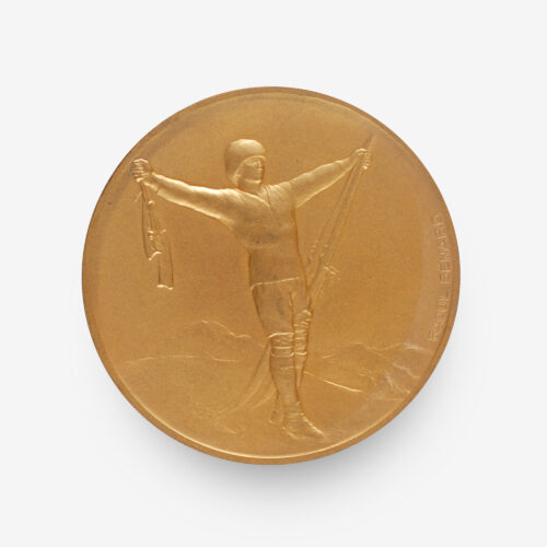 Front of Chamonix 1924 Winter Olympics Gold Medal