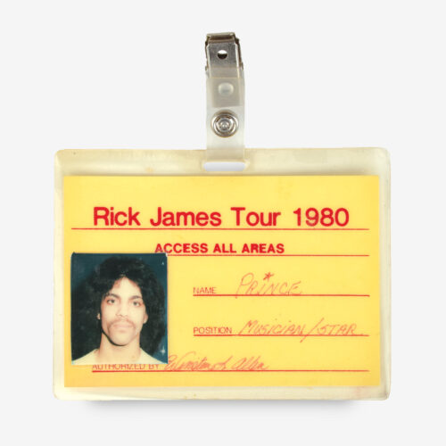 Prince's Rick James All Access Tour Card