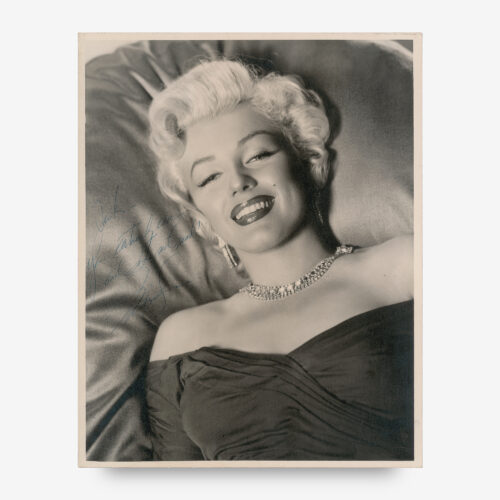 Signed photo of Marilyn Monroe
