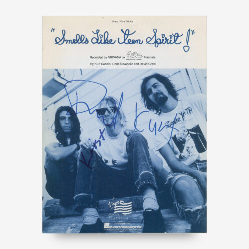 Nirvana signed sheet