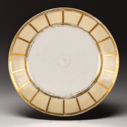 The face of George Washington's birthday feast plate