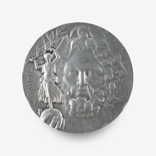 Athens 1896 Olympics Silver 'First Place' Winner's Medal