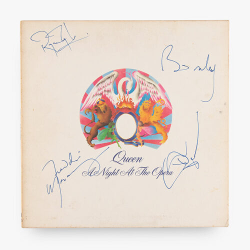 Queen A Night at the Opera signed album