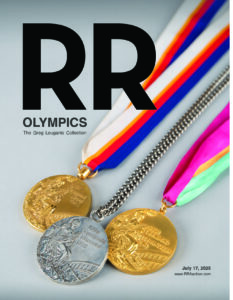 RR Auction Catalog Cover for July 2025 OIymics